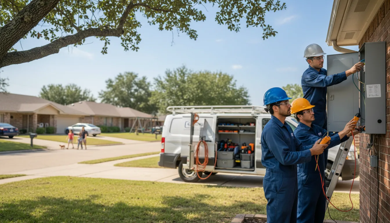 Certified electrician providing emergency electrical services in Concepcion, TX